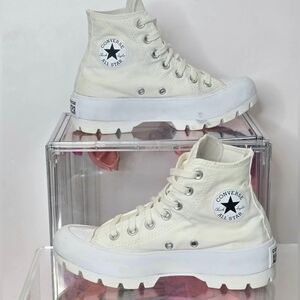 **SOLD**Converse Women's White High-Top Sneakers